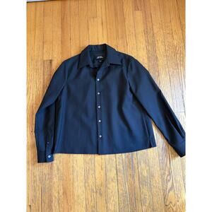 Marc Jacobs Shirt Womens 0 Black Runway Fall 2020 Button Front Long Sleeve Top